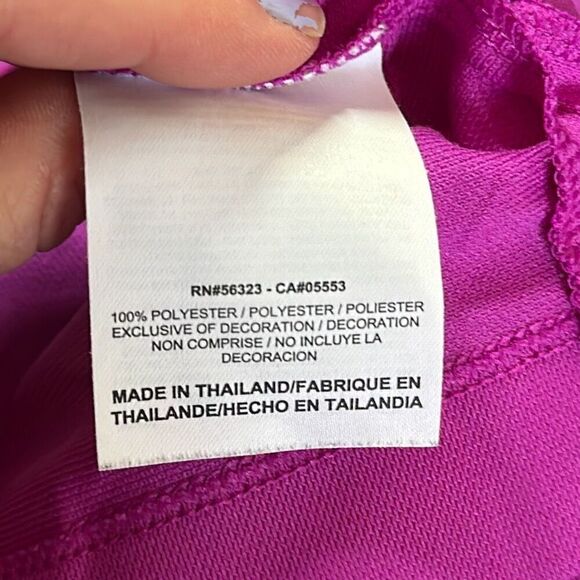 Nike Golf Polo Purple Black Dri Fit size L Large Short Sleeve LOOK - Picture 8 of 10